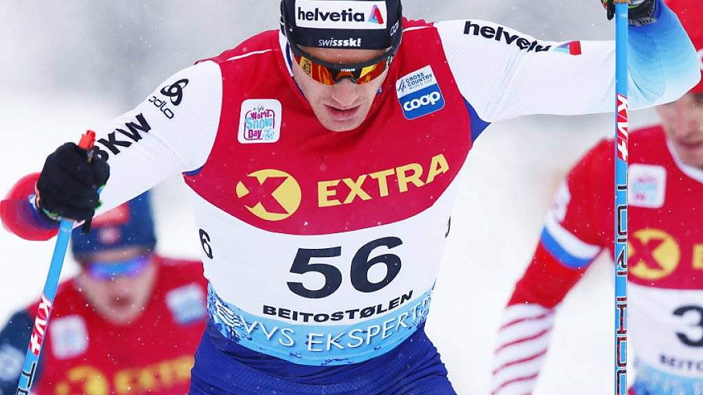 Dario Cologna kann im Verfolgungsrennen in Oberstdorf Zeit auf das Tour-de-Ski-Podium gutmachen