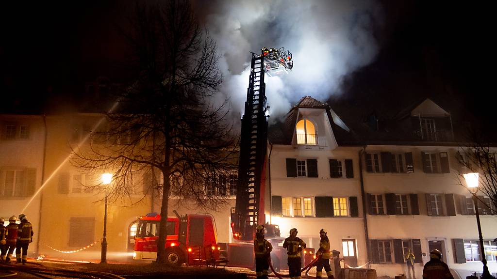 Drei Häuser eines Altersheims waren beim Brand in der Solothurner Innenstadt betroffen.