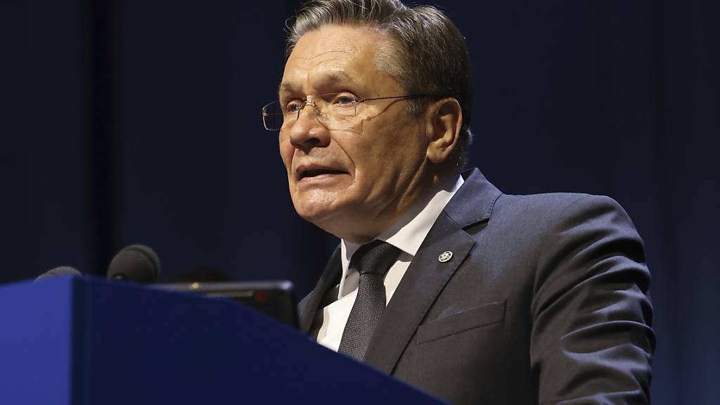ARCHIV - Alexej Lichatschow, CEO der russischen Atombehörde Rosatom, hat die Vorwürfe einer angeblich von Moskau geplanten Sprengung des Atomkraftwerks Saporischschja zurückgewiesen. Foto: Theresa Wey/AP/dpa