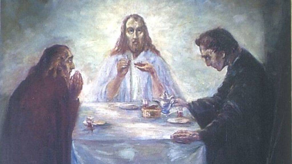 Das Gemälde «Christus zu Emmaus» von Emil Nolde aus dem Jahr 1904 ist nach einer gescheiterten Lösegeld-Erpressung wieder in die dänische Kirche zurückgekehrt, aus der es entwendet wurde. (Handout Nolde Stiftung)