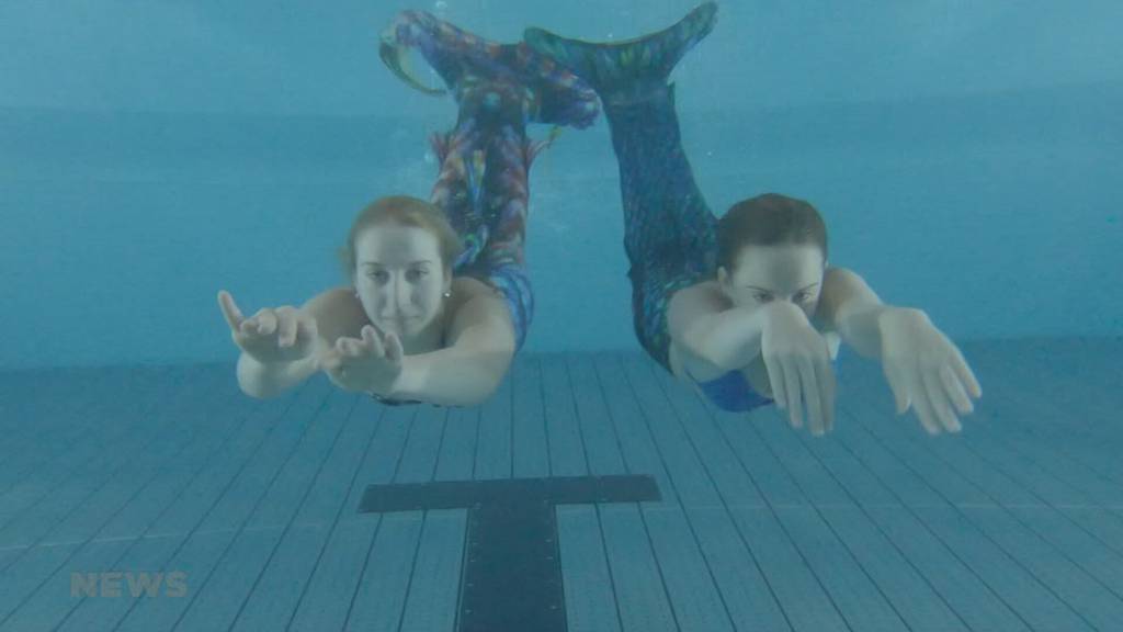 Schwimmen wie eine Meerjungfrau