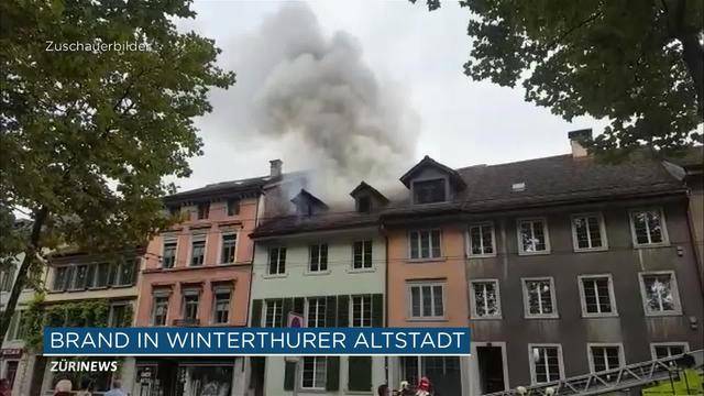 Zwei Menschen verletzt: Brand in Winterthurer Altstadt