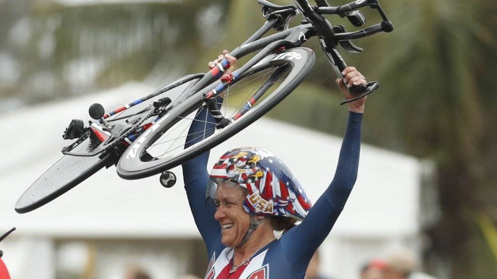 Ein weiterer Olympiasieg für die Zeitfahr-Spezialistin: Kristin Armstrong
