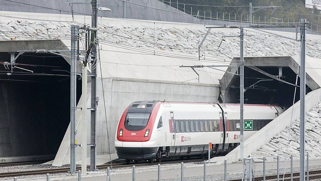 Der Probebetrieb im Gotthard-Basistunnel ist am Montag erfolgreich verlaufen. (Archivbild)