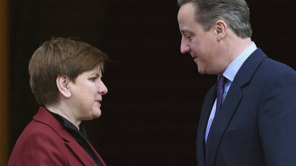 Polens Regierungschefin Beata Szydlo und der briitsche Premier David Cameron
