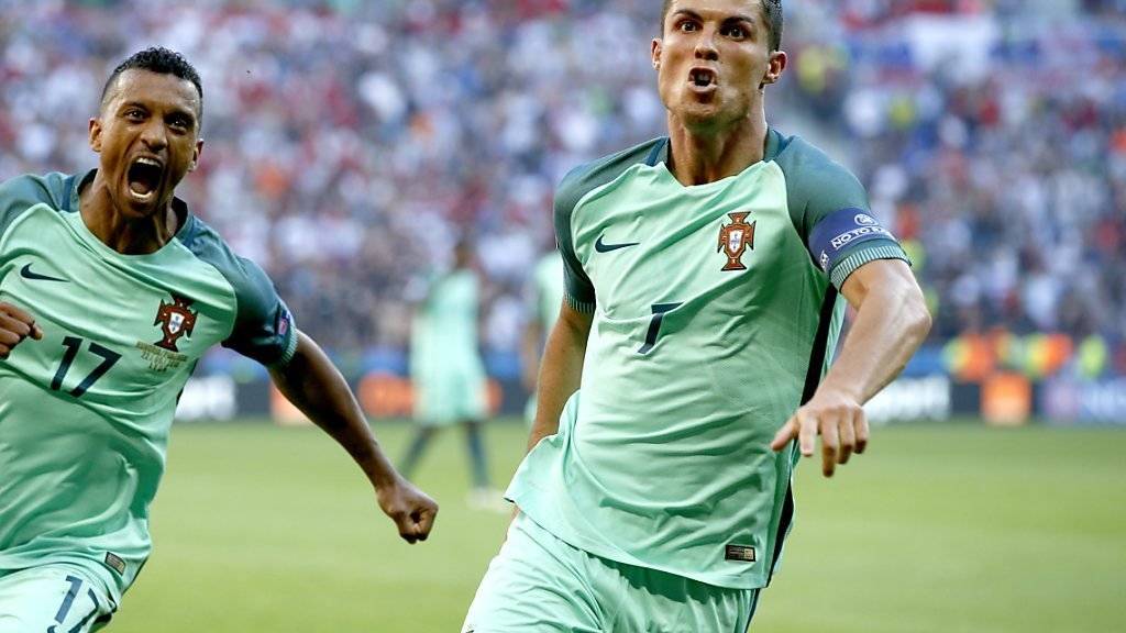 Mit zwei Toren rettet Cristiano Ronaldo Portugal gegen Ungarn (3:3) immerhin noch einen Punkt und damit die Qualifikation für die EM-Achtelfinals