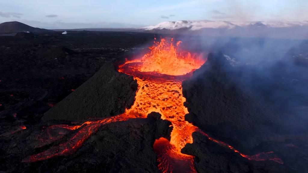 Spektakulärer Vulkanausbruch auf Island