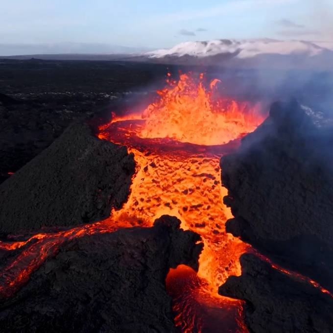 Spektakulärer Vulkanausbruch auf Island