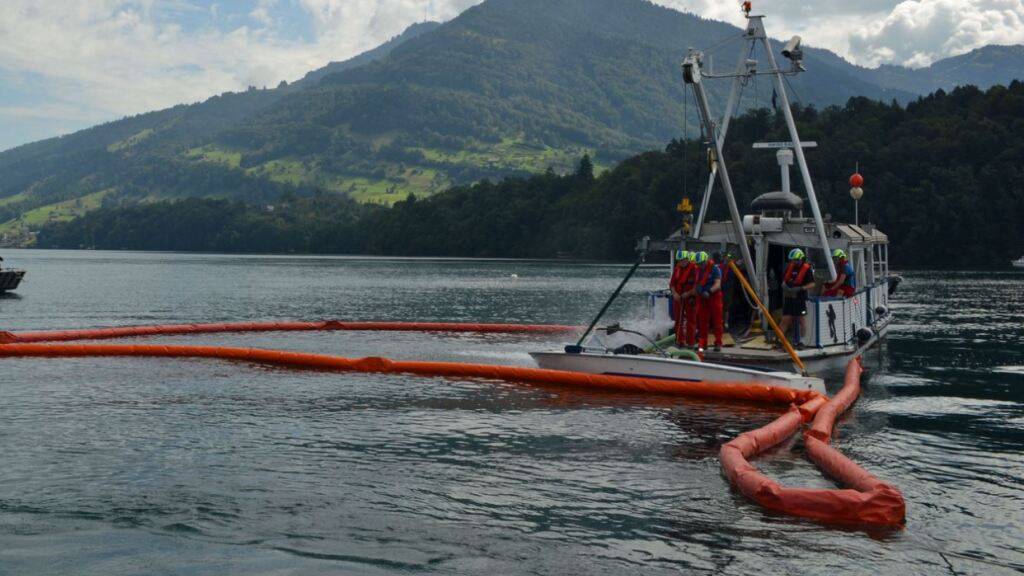 Gesunkenes Motorboot aus Vierwaldstättersee geborgen