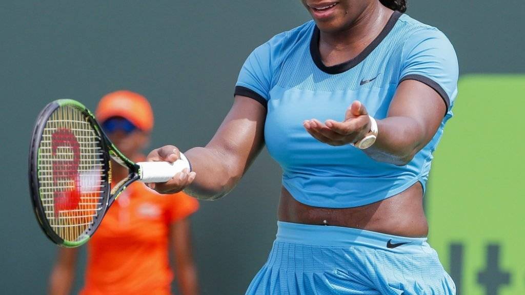 Scheiterte in Miami überraschend schon im Achtelfinal: Serena Williams