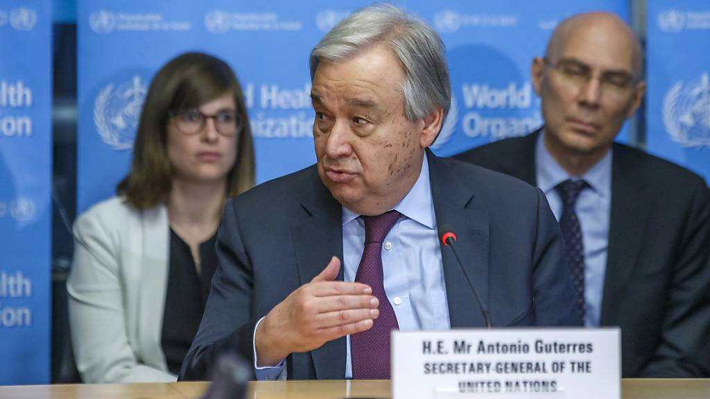 «Zu schleppend»: Für Uno-Generalsekretär Antonio Guterres geht die Bewältigung der Coronakrise zu langsam und unkoordiniert vonstatten. (Archivbild)
