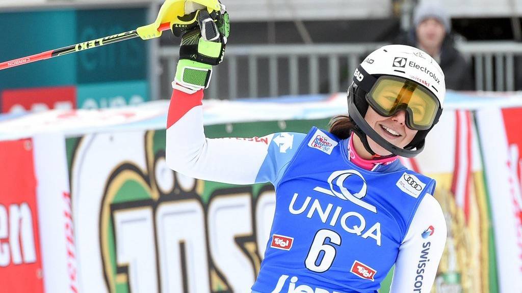 Wendy Holdener wurde am Donnerstag im Slalom in Lienz Zweite.