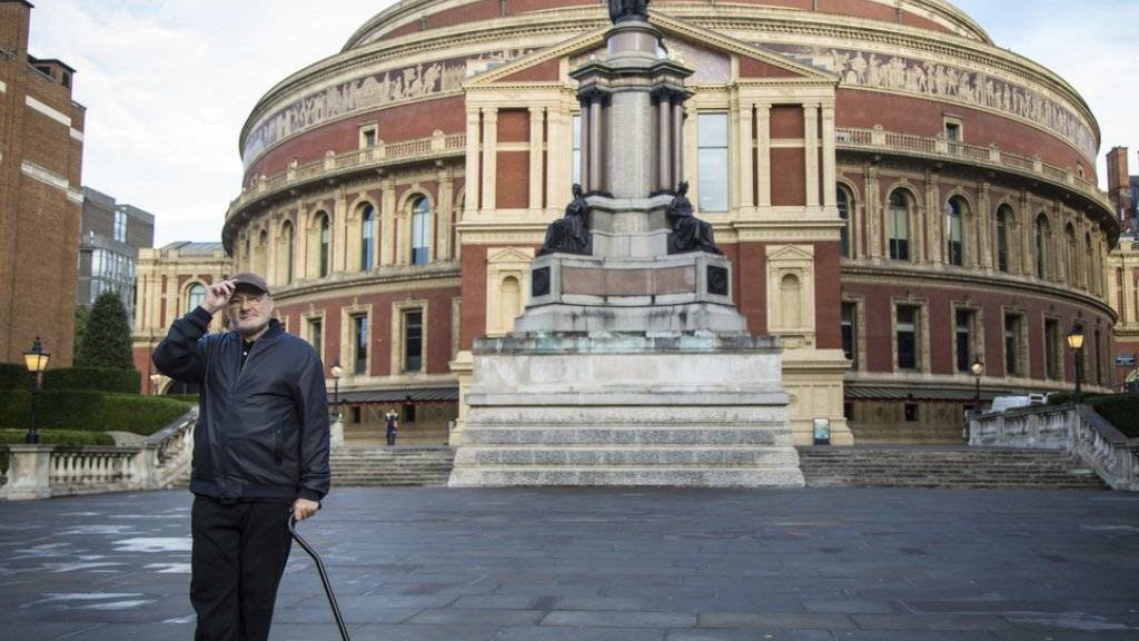 Phil Collins, 65-jährig, hat in London seine Tour 2017 angekündigt. Neun Konzerte will er geben - vorderhand