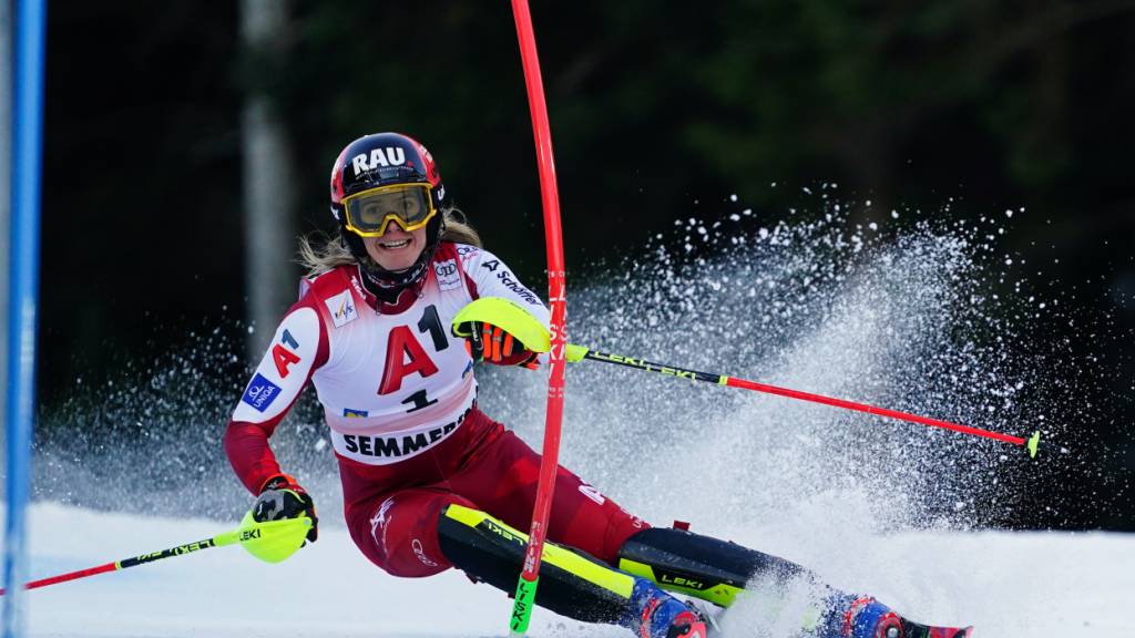 Es sollte ihr letzter Renneinsatz in dieser Saison sein: Katharina Liensberger am vergangenen Sonntag am Semmering