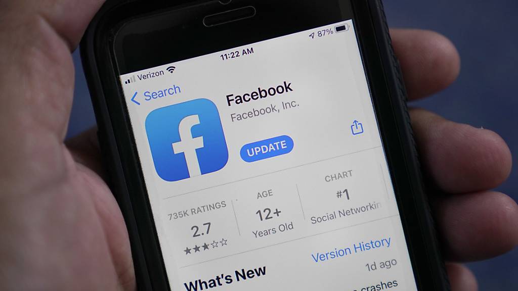 Die Social-Media-Plattform Facebook hat im zweiten Quartal 2021 von einem starken Preisanstieg bei der Internet-Werbung profitiert. (Archivbild)