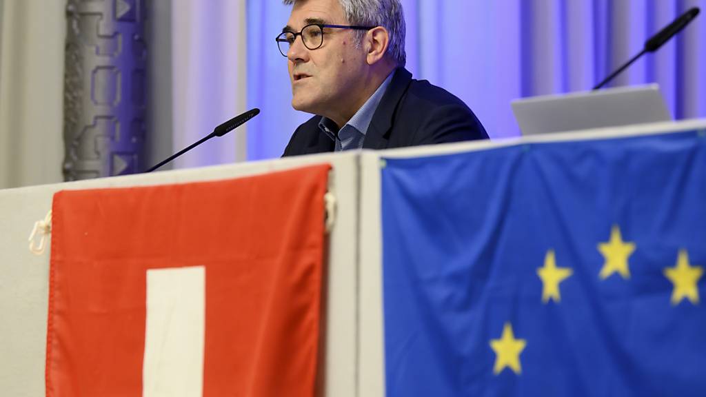 Die Europäische Bewegung Schweiz ruft an ihrer Generalversammlung zu einem Abschluss des «Schlüsselvertrags» mit der EU bis zur Sommerpause auf. Im Bild Präsident und Nationalrat Eric Nussbaumer (SP/BL).