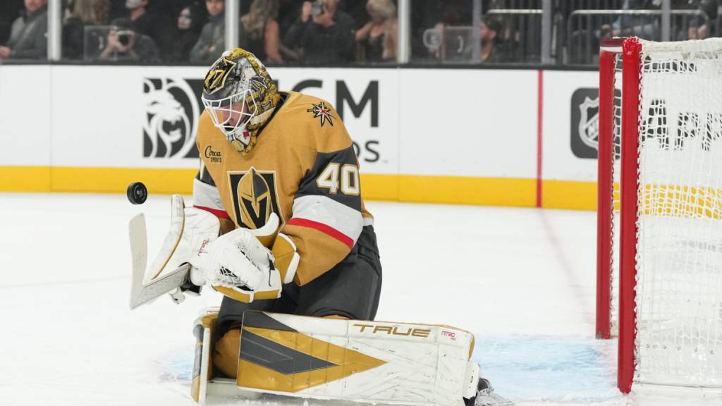 Akira Schmid zeigt zeigt gegen die New Jersey Devils eine ganz starke Leistung