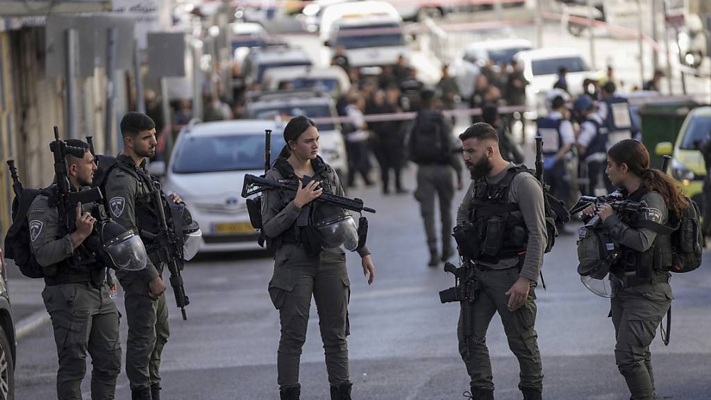 Die israelische Polizei bei einem Einsatz in Jerusalem. Foto: Mahmoud Illean/AP/dpa