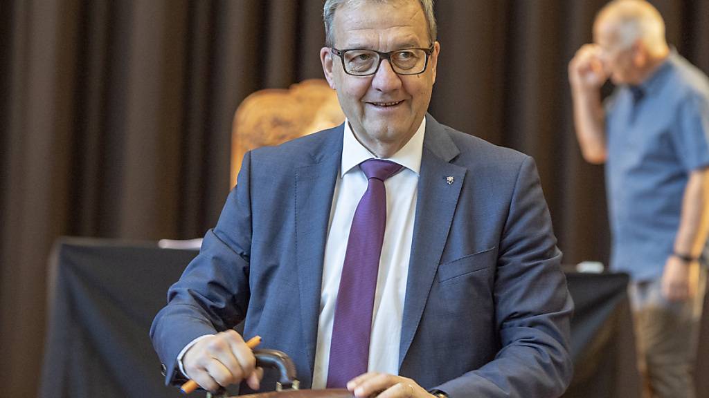 Der Nidwaldner Finanzdirektor Alfred Bossard (FDP) vertrat im Landrat sein letztes Budget. Er tritt 2022 zurück.