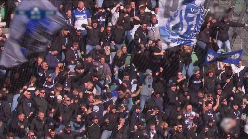 Trotz Verbot: Hunderte FCL-Fans in St. Gallen