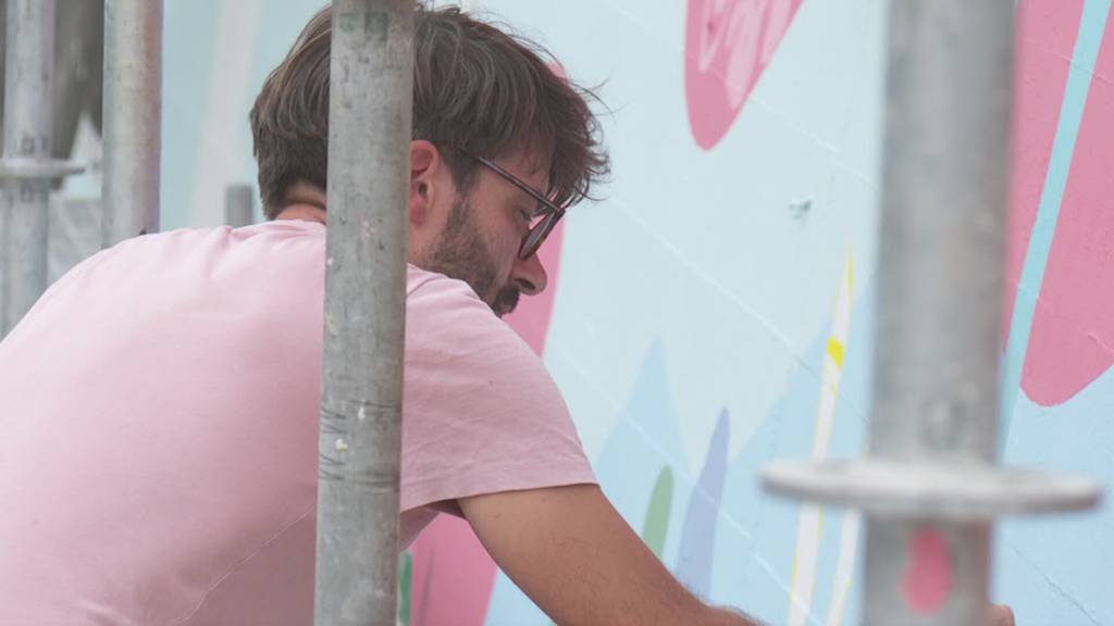 Wandbild gegen illegale Abfallentsorgung