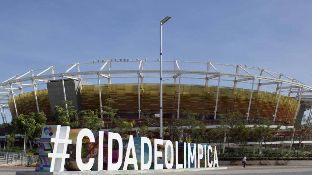 Das Tennisstadion in Rios Olympiapark ein Jahr danach