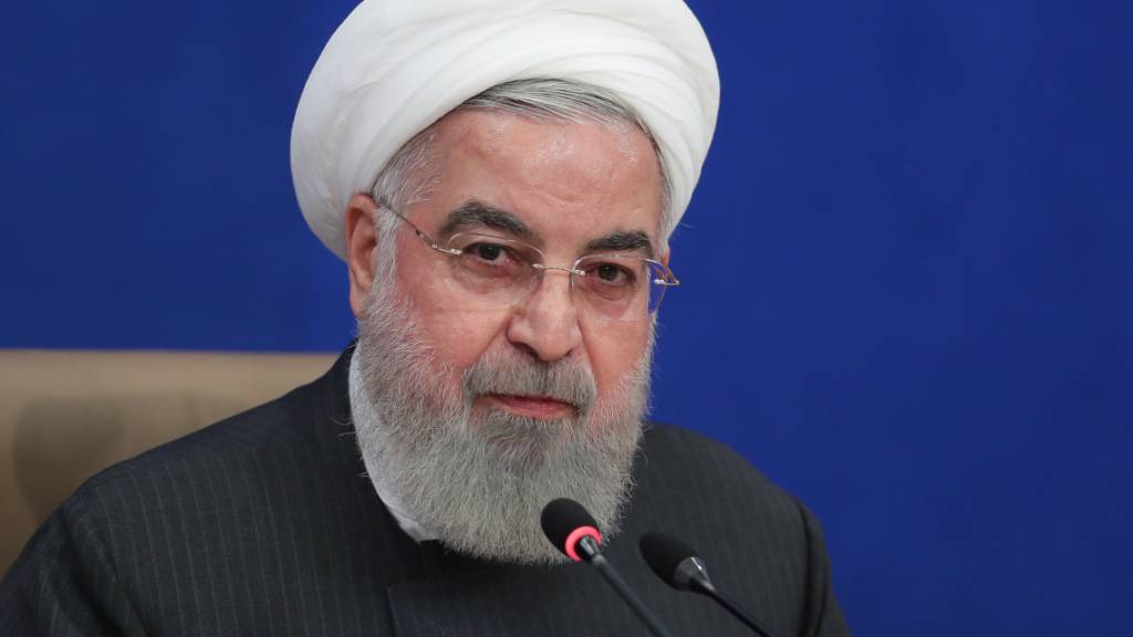 HANDOUT - Der iranische Präsident Hassan Ruhani. Foto: -/Iranian Presidency/dpa - ATTENTION: editorial use only and only if the credit mentioned above is referenced in full