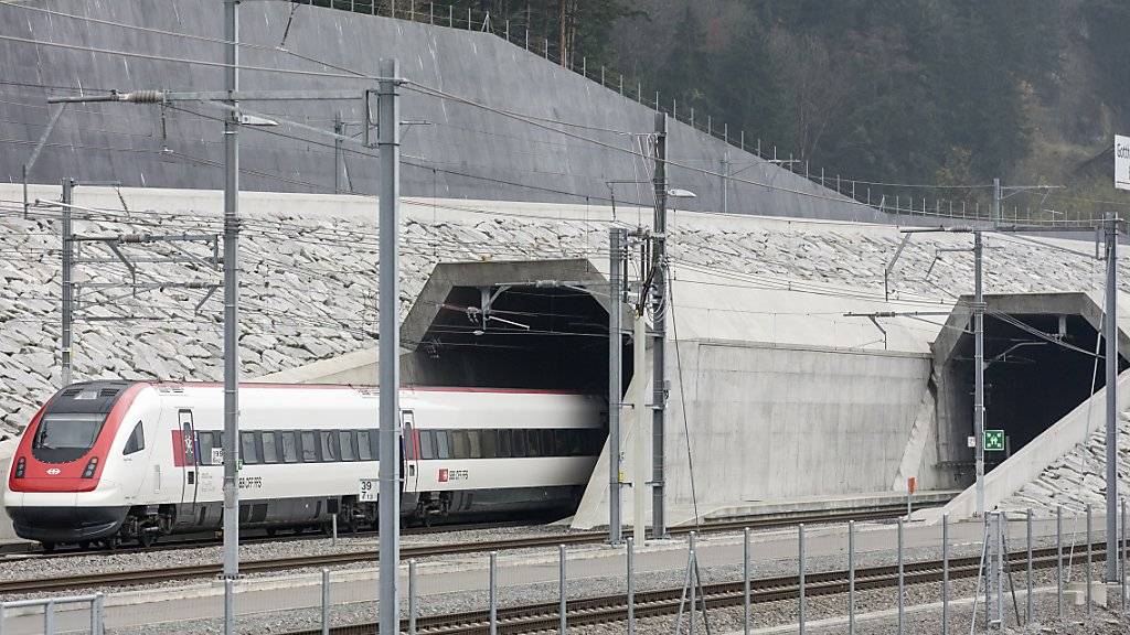 Das Gotthard-Basistunnel-Projekt ist mit dem Europäischen Bahn-Award 2018 ausgezeichnet worden. (Archiv)