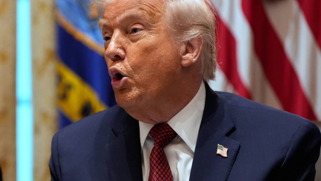 dpatopbilder - US-Präsident Donald Trump spricht im Weißen Haus (Archivbild). Foto: Alex Brandon/AP/dpa