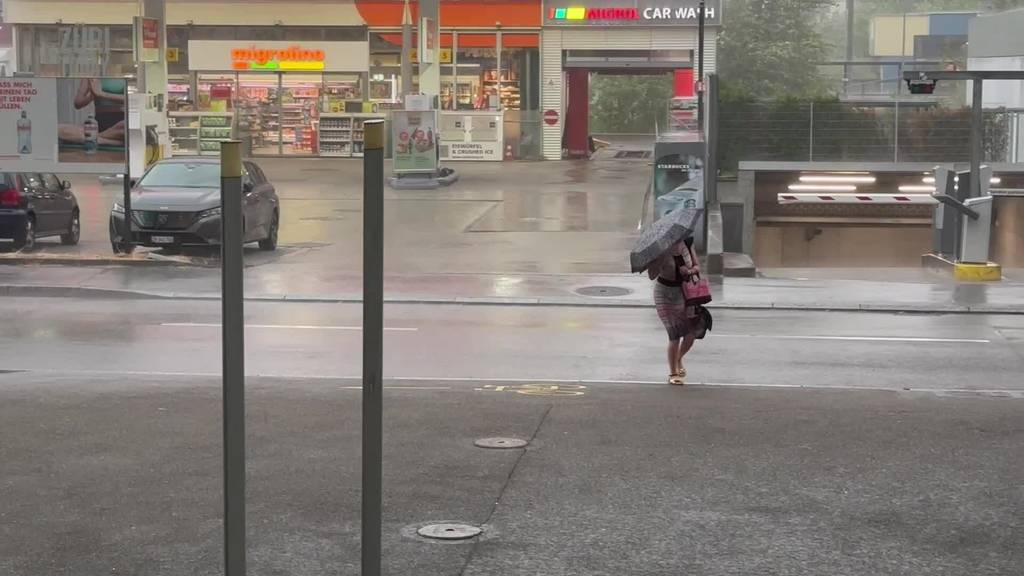 Video zeigt, wie heftig das Gewitter in Zürich wütete