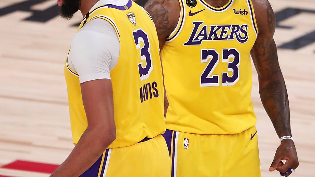 Anthony Davis (links) und LeBron James führten die Lakers zu einem klaren Sieg