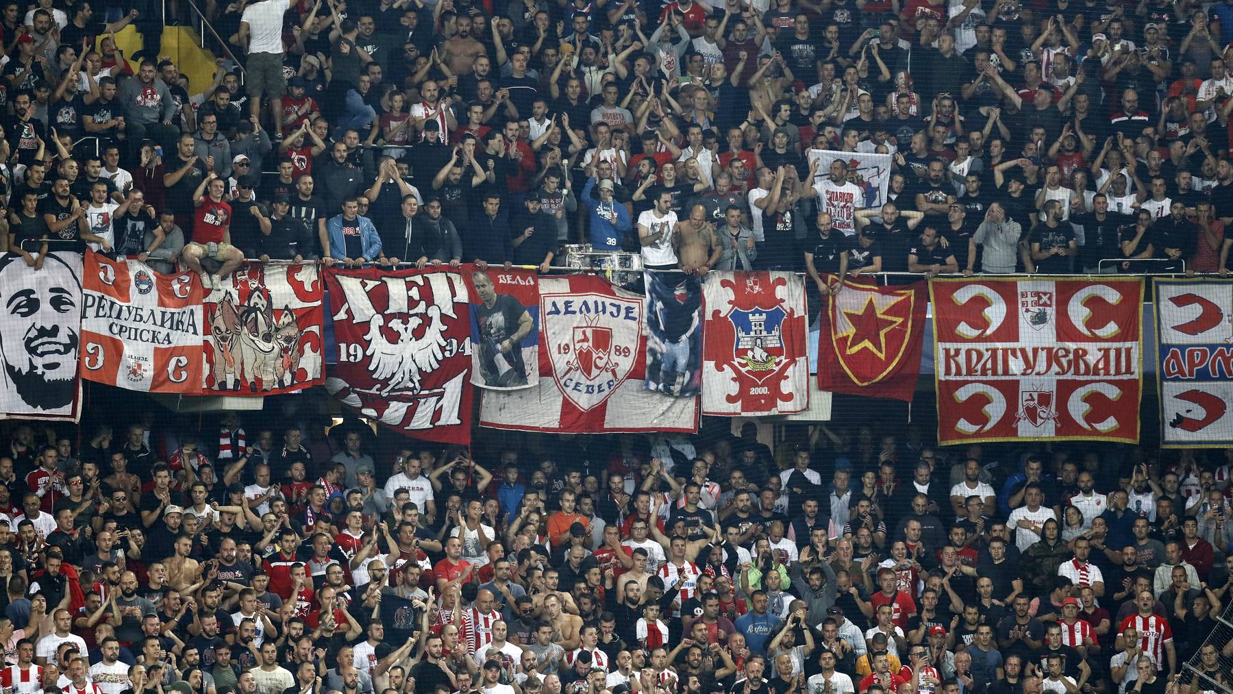 Belgrad-Fans im Wankdorf-Stadion.