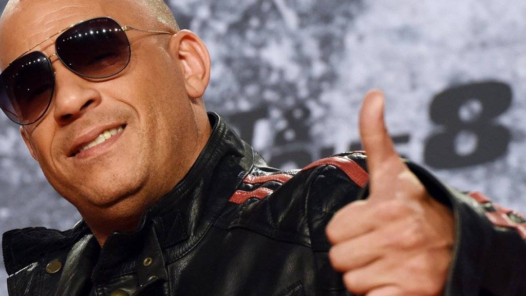 Action-Star Vin Diesel bei der Premiere von «Fast & Furious» in Berlin. Der Film übernahm am Wochenende vom 14. bis 16. April 2017 die Spitze bei den US-Kinocharts. (Archiv)