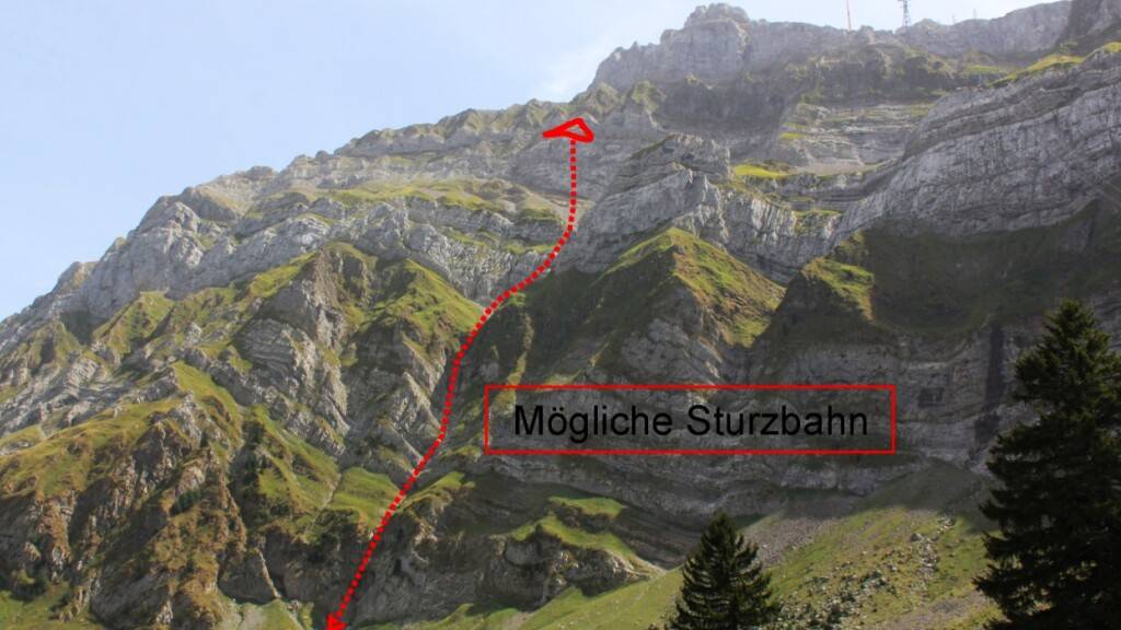 An der Säntis-Nordwand droht ein Felssturz
