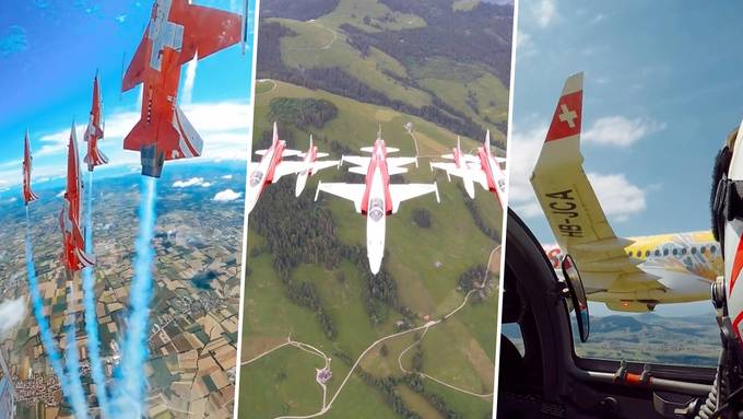 Das ist die Aussicht aus einem Patrouille-Suisse-Cockpit