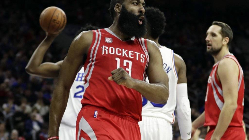 NBA-Star James Harden führt die Houston Rockets mit 51 Punkten praktisch im Alleingang zum Sieg gegen die Philadelphia 76ers