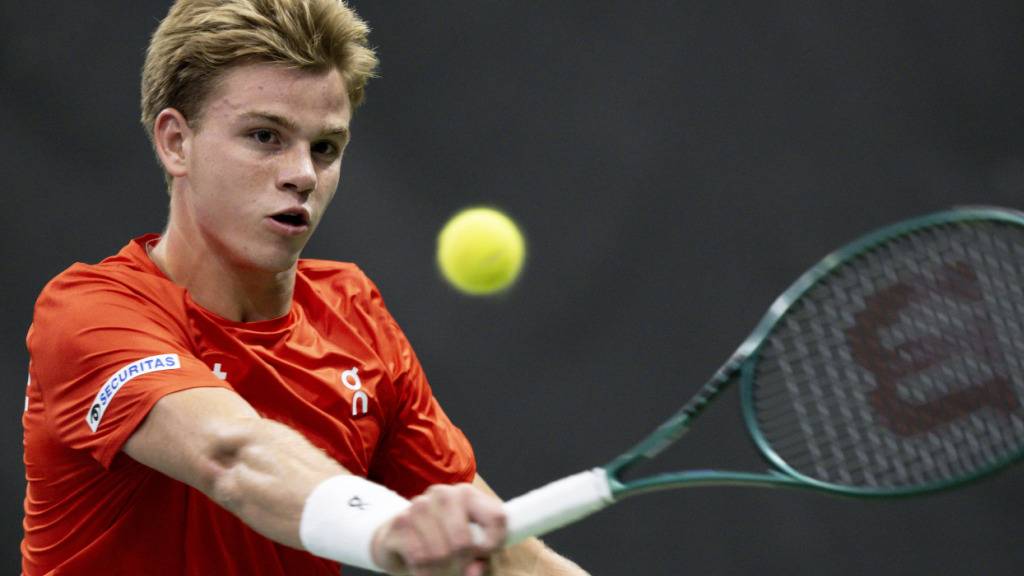 Darf sich auf eine attraktive Feuertaufe freuen: Henry Bernet trifft bei seinem Debüt auf der ATP Tour in der 1. Rune der Swiss Indoors auf die Weltnummer 19 Jakub Mensik