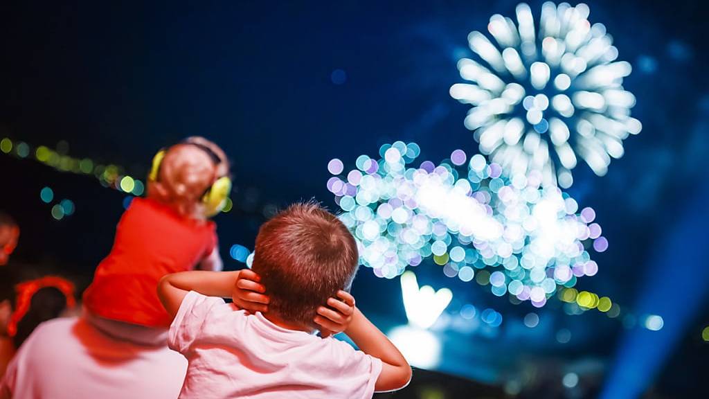 Feuerwerk zum 1. August 2022 in Nyon VD. (Archivbild)