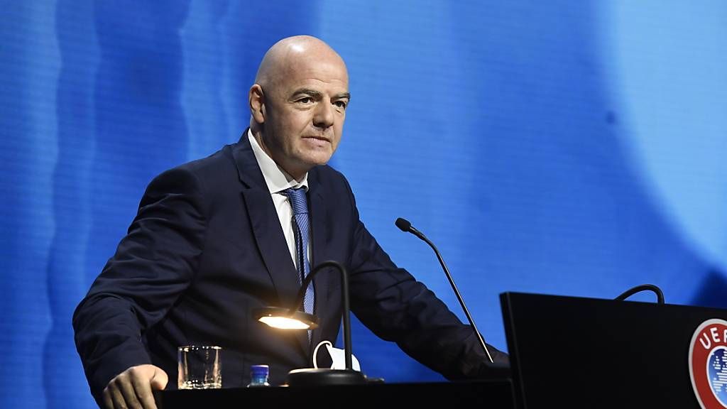 Auch FIFA-Präsident Gianni Infantino gibt sich kämpferisch gegen die Gründervereine der European Super League