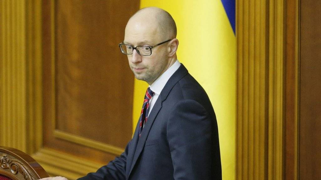 Steht zusehends alleine da: Der ukrainische Premierminister Arseni Jazenjuk.