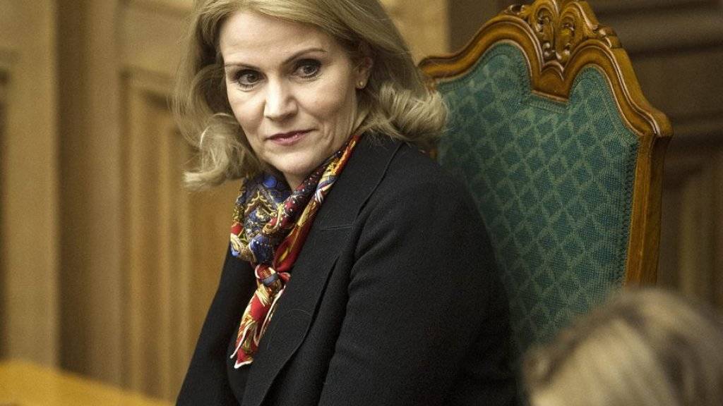 Helle Thorning-Schmidt am Mittwoch im dänischen Parlament.