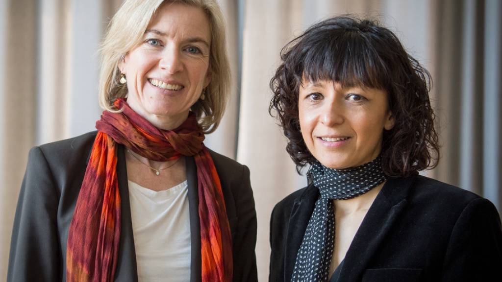 Die amerikanische Biochemikerin Jennifer A. Doudna (l) und die französische Mikrobiologin Emmanuelle Charpentier - hier bei der Verleihung des Paul Ehrlich- und Ludwig Darmstädter-Preises 2016 - haben nicht unerwartet den Nobelpreis für Chemie zugesprochen erhalten (Archivbild)