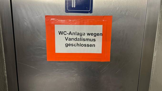 «Wegen Vandalismus geschlossen»: Bahnhof-WC in Baden auf unbestimmte Zeit gesperrt