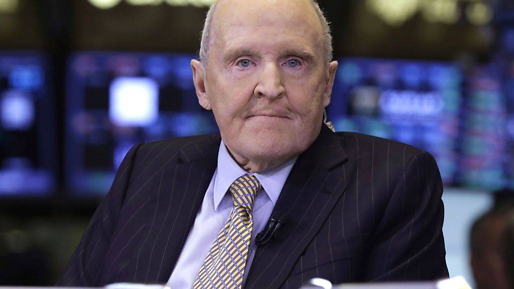 Jack Welch, der frühere Chef des US-Industriekonzerns General Electric, in einer Aufnahme von 2013 an der the New York Stock Exchange. (Archivbild)