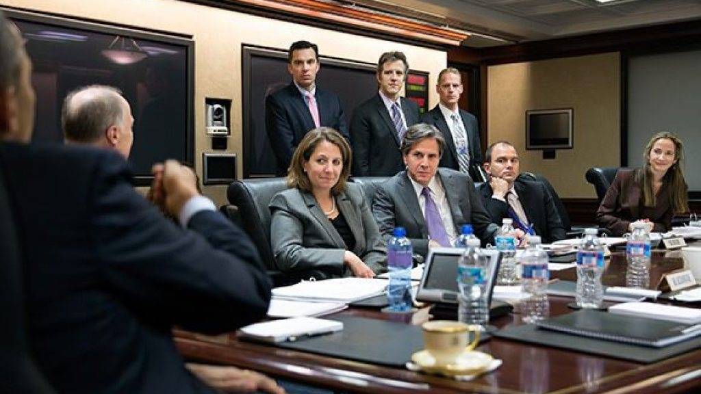 Anthony Blinken (dritter von rechts sitzend) soll neuer Aussenminister der USA werden. (Archivbild)