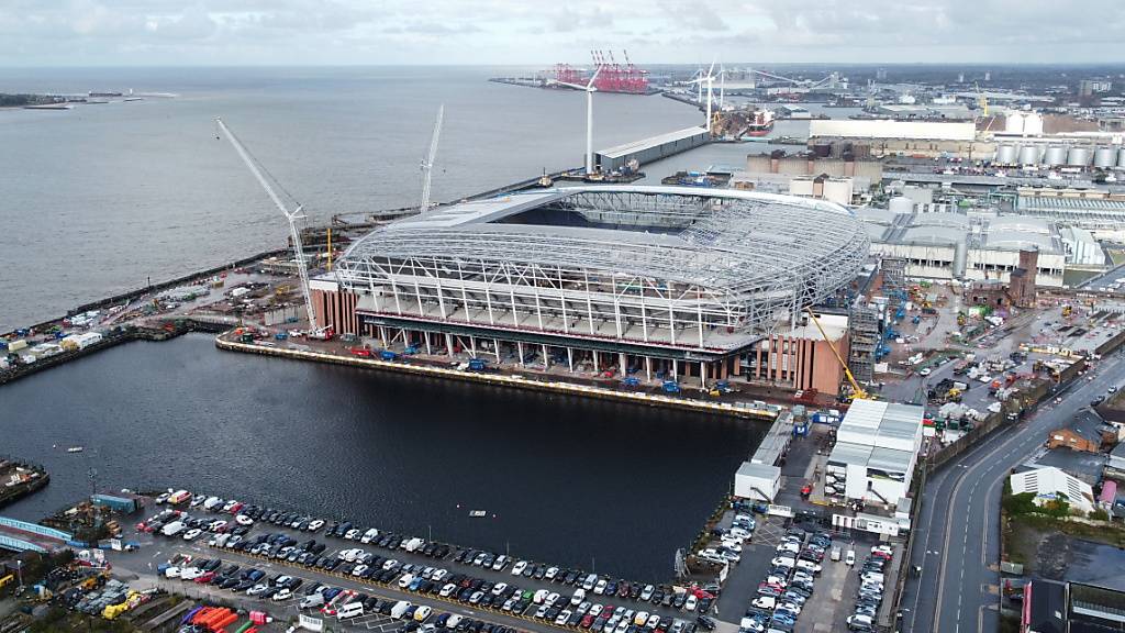 Das neue Stadion des FC Everton in Liverpool mag auch ein Grund dafür sein, dass Everton in den letzten Jahren mehr Verlust schrieb, als die Premier League zulässt