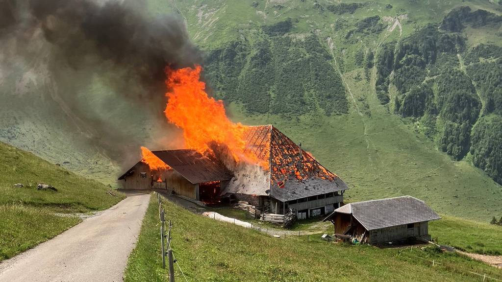 Am Sonntagmittag ist in Schwenden im Diemtigtal eine Alphütte niedergebrannt.