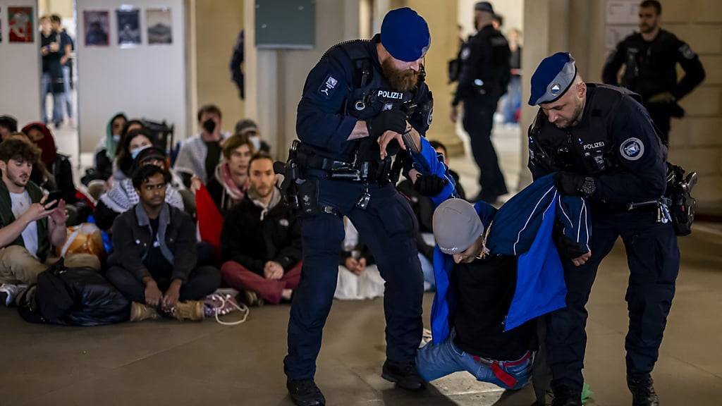 28 Personen nach Pro-Palästina-Demo an ETH Zürich verzeigt