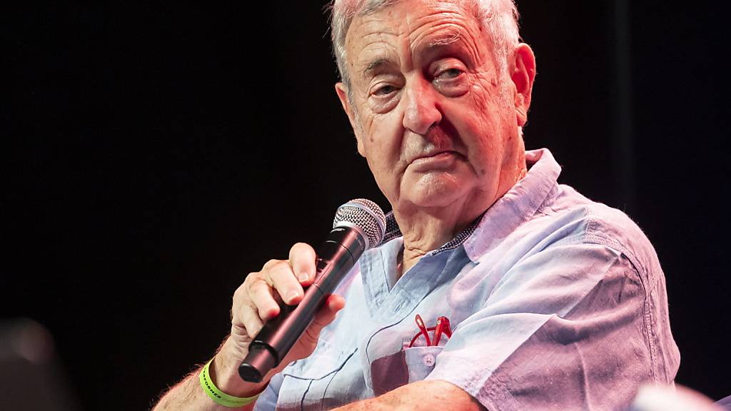 Liebe zur Musik: Nick Mason, Dummer der legendären Rockband Pink Floyd, am Workshop vor seinem Auftritt am Montreux Jazz Festival.