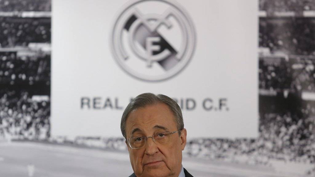 Nicht begeistert: Real Madrids Präsident Florentino Perez darf nur noch bis Ende Januar Spieler einkaufen